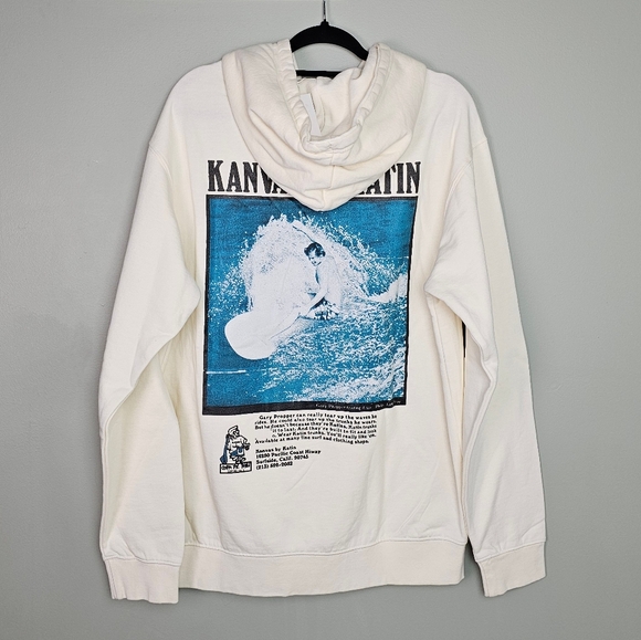 Katin UO Exclusive Mens Kanvas Hoodie Sweatshirt LARGE Ivory - Picture 3 of 8